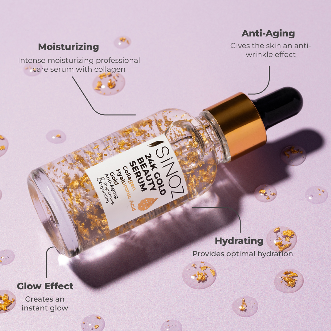 Sinoz 24K Gold Beauty Face Care Serum, 30ML