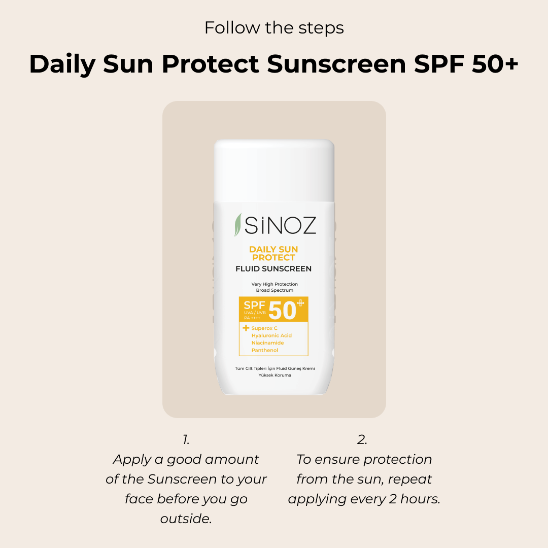 Sinoz Daily Sunprotect Fluid Sunscreen SPF 50+, 50ML