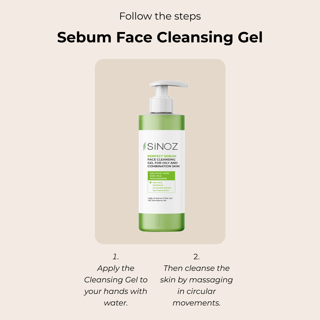 Sinoz Perfect Sebum Face Cleansing Gel For Oily & Combination Skin, 400ML