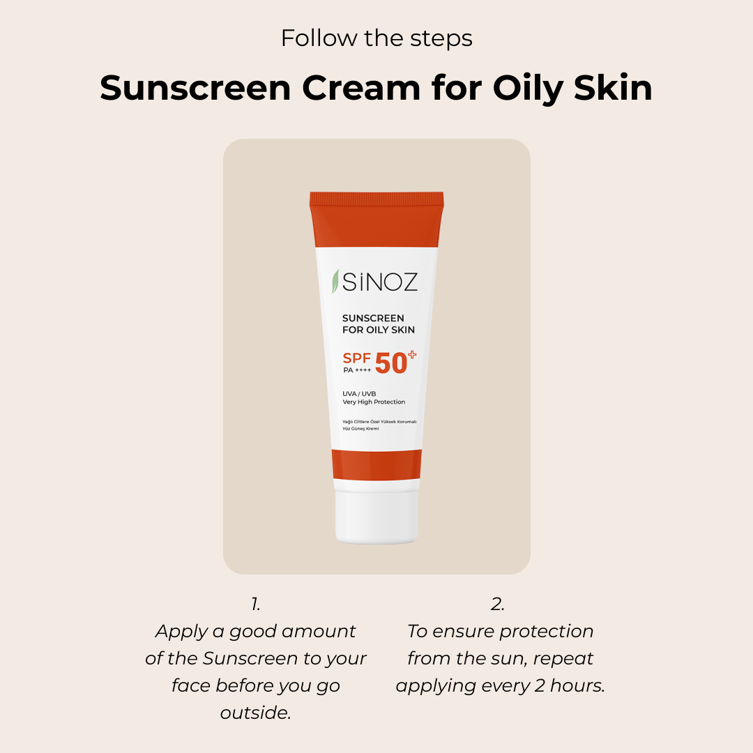 Sinoz Sunscreen for Oily Skin SPF 50+, 50ML