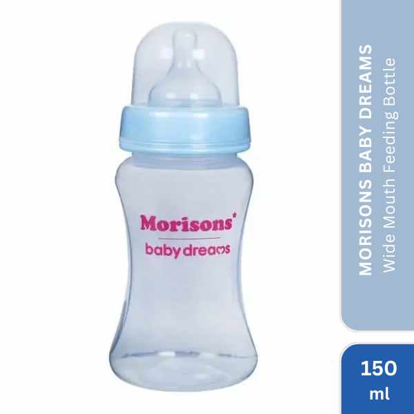 Morisons Baby Dreams Wide Mouth Feeding Bottle, 150ml