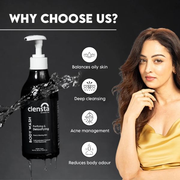 Clensta Purifying & Detoxifying Body Wash, 275 ML