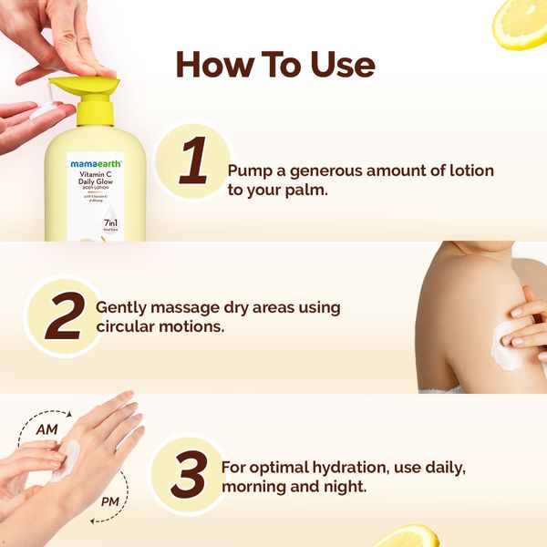 Mamaearth Vitamin C Daily Glow Body Lotion, 400 ML