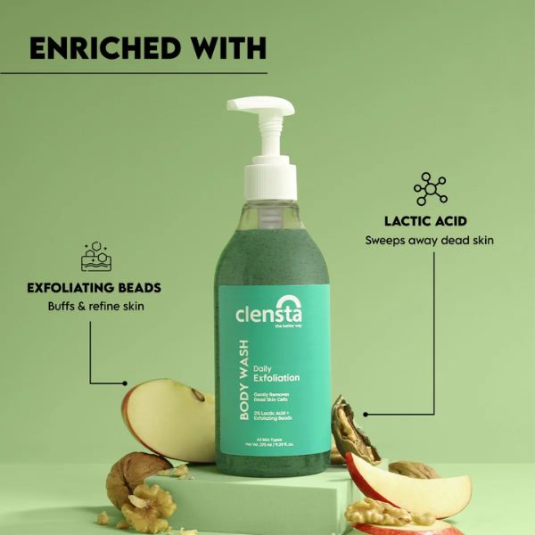 Clensta Daily Exfoliation Body Wash, 275 ML