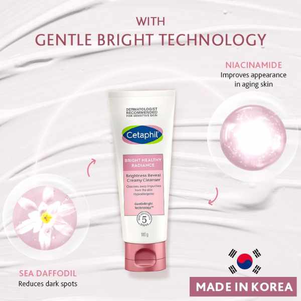 Cetaphil BHR Brightening Reveal Creamy Cleanser, 100 GM