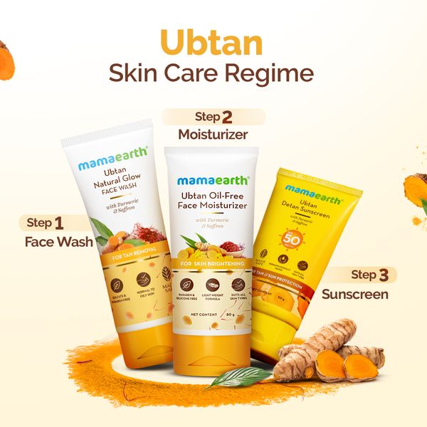 Mamaearth Ubtan Natural Face Wash for Tan Removal, 100 ML