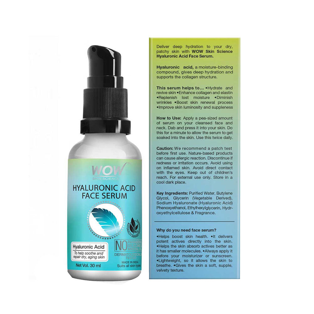 WOW SKIN SCIENCE HYALURONIC ACID SERUM, 30ML
