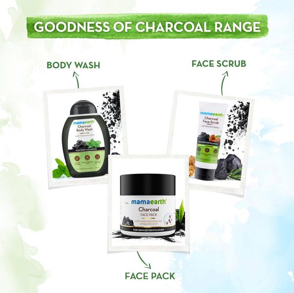 Mamaearth Charcoal Natural Face Wash for oil control and pollution defense, 100 ML