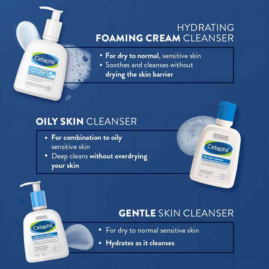 Cetaphil Hydrating Foaming Cream Cleanser, 236 ML