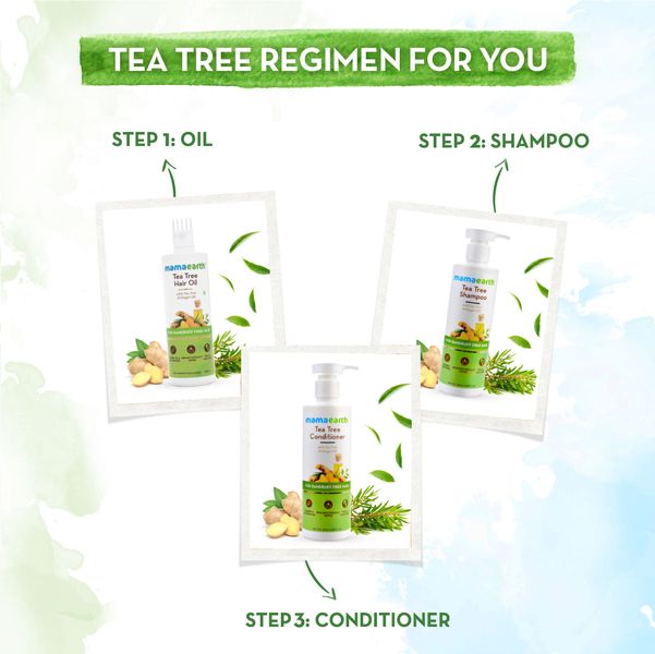 Mamaearth Tea Tree Shampoo for Dandruff Free Hair, 250 ML