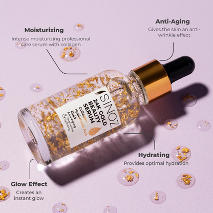Sinoz 24K Gold Beauty Face Care Serum, 30ML