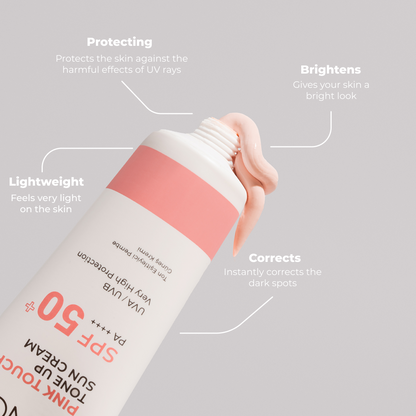 Sinoz Pink Touch Tone Up Sun Cream SPF 50+, 50ML