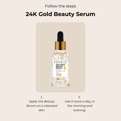 Sinoz 24K Gold Beauty Face Care Serum, 30ML