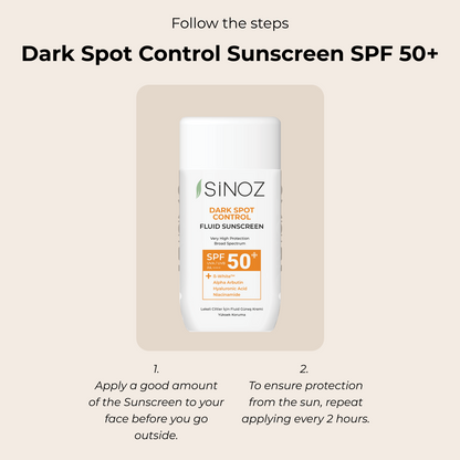 Sinoz Dark Spot Control Fluid Sunscreen SPF 50+, 50ML