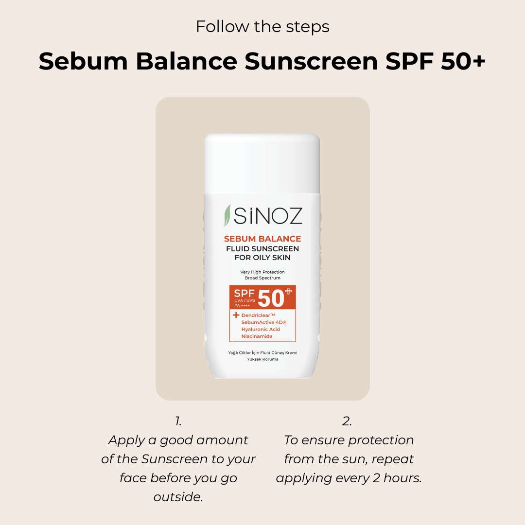 Sinoz Sebum Balance Fluid Sunscreen SPF 50+, 50ML
