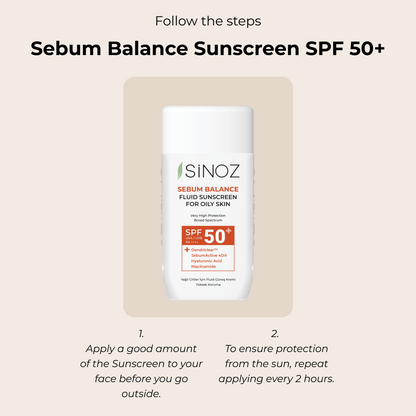 Sinoz Sebum Balance Fluid Sunscreen SPF 50+, 50ML