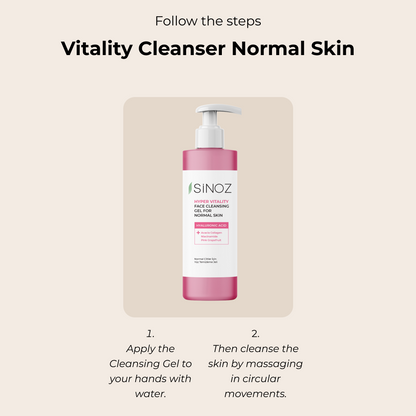 Sinoz Hyper Vitality Face Cleansing Gel for Normal Skin, 400ML