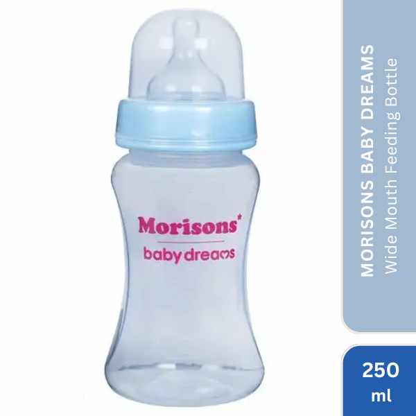 Morisons Baby Dreams Wide Mouth Feeding Bottle, 250ml
