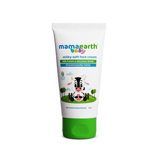 Mamaearth Milky Soft Face Cream With Murumuru Butter For Babies, 60 ML