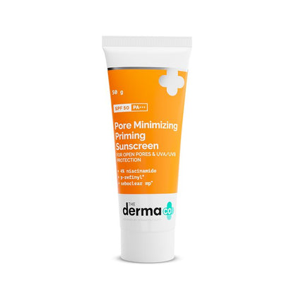 The Derma Co. Pore Minimizing Priming Sunscreen SPF 50 PA+++, 50 GM