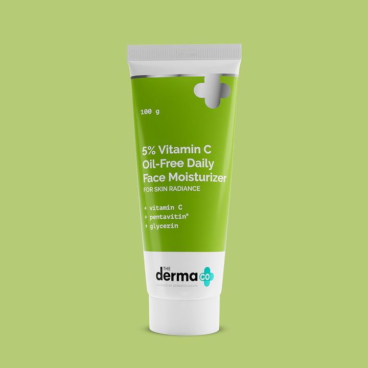 The Derma Co. 5% Vitamin C Oil-Free Daily Face Moisturizer for Skin Radiance, 100 GM
