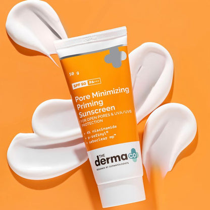 The Derma Co. Pore Minimizing Priming Sunscreen SPF 50 PA+++, 50 GM