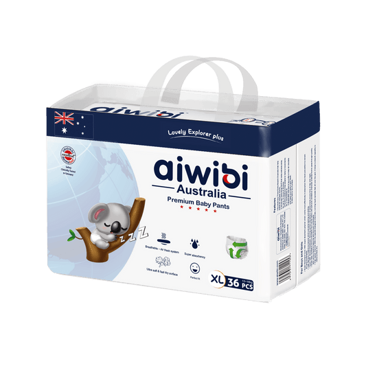Aiwibi Australian Premium Baby Pants Diaper - Extra Large (XL), 36 Count