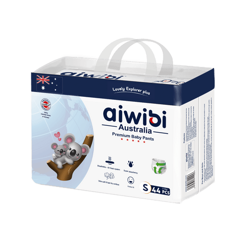 Aiwibi Australian Baby Diaper Pants, Small 44 Count
