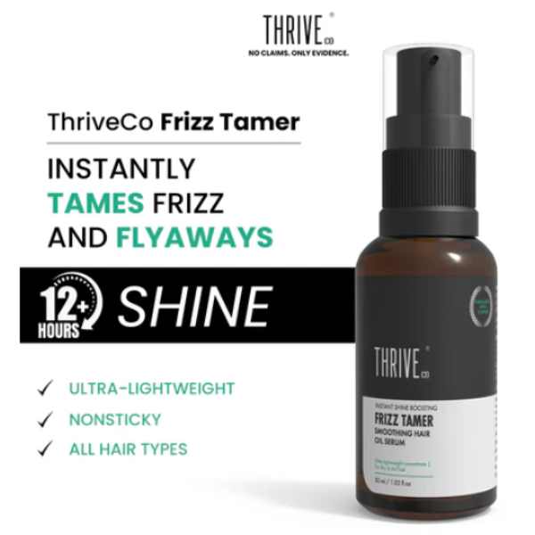 ThriveCo Frizz Tamer Smoothing Hair Oil Serum, 30 ML