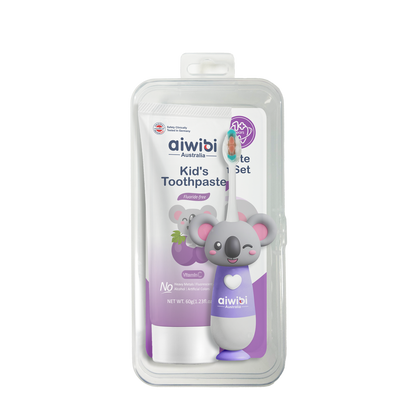 Aiwibi Kid's Tooth Brush & Tooth Paste Combo