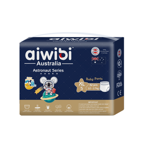 Aiwibi Diaper Pant style (XL), Astronaut Series, 32 Count
