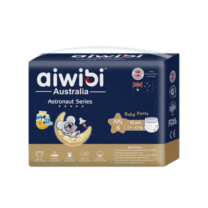 Aiwibi Diaper Pant style (XXL), Astronaut Series, 32 Count