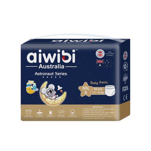 Aiwibi Diaper Pant style (XXL), Astronaut Series, 32 Count