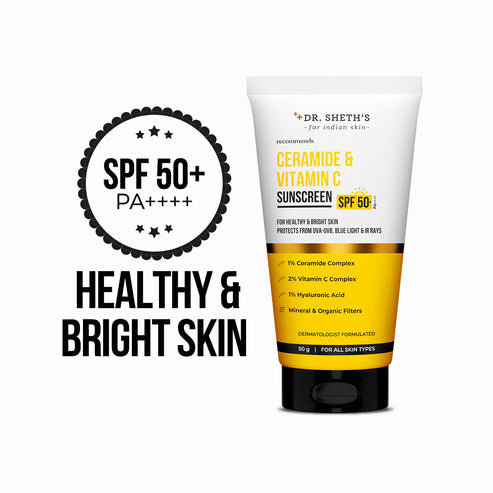 Dr. Sheth’s Ceramide & Vitamin C Sunscreen, 50 GM