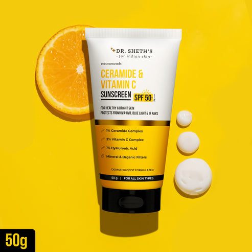 Dr. Sheth’s Ceramide & Vitamin C Sunscreen, 50 GM