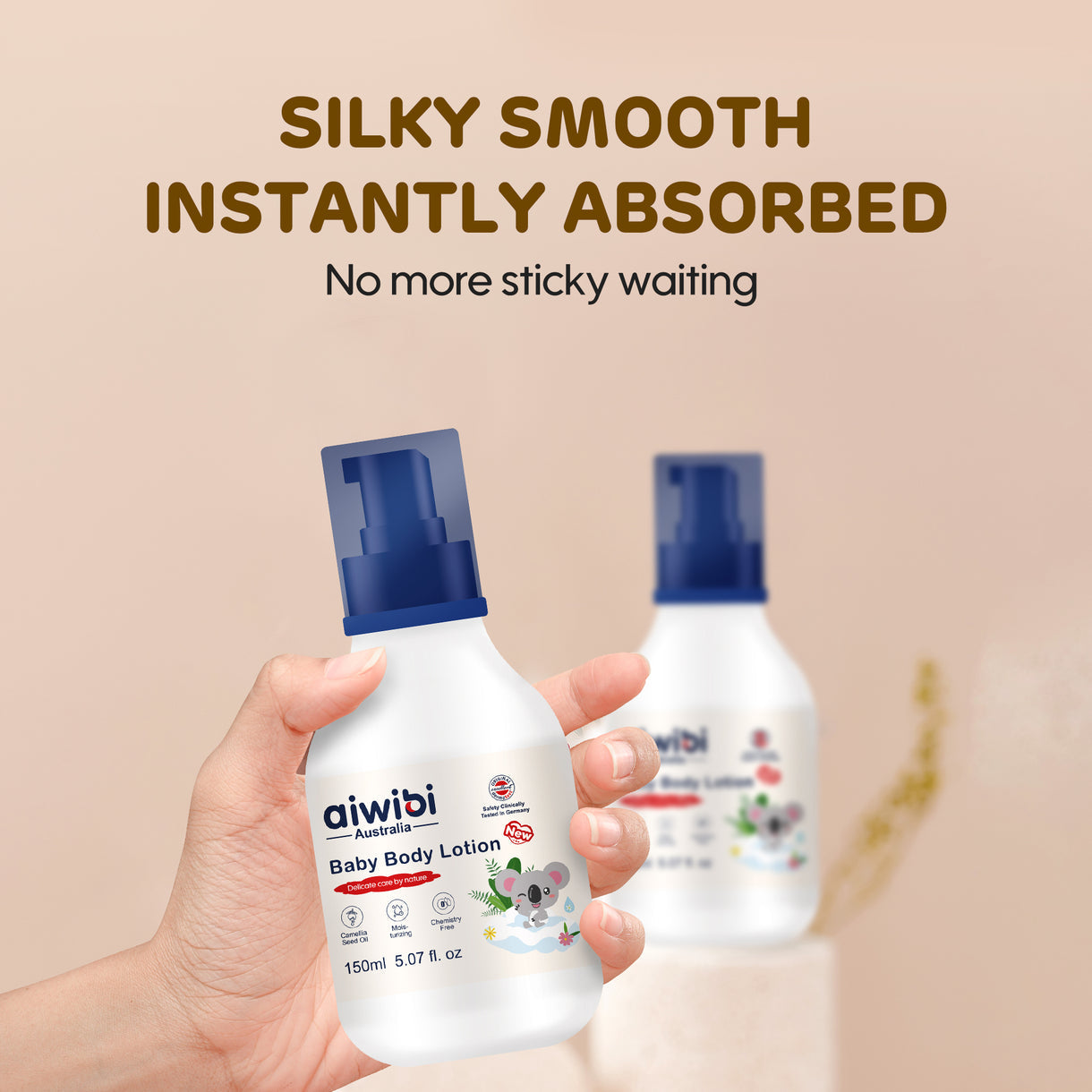 Aiwibi Natural Camellia Seed Baby Body Lotion, 150 ML