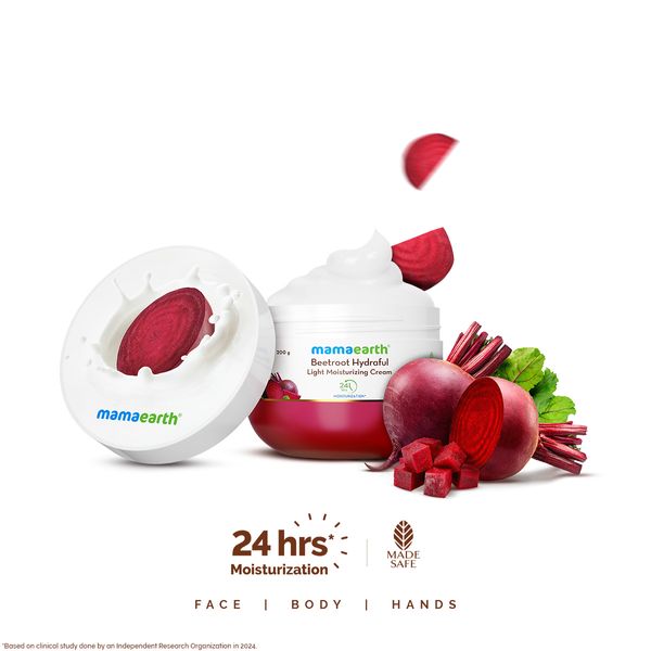 Mamaearth Beetroot Hydraful Moisturizing Cream, 200 GM