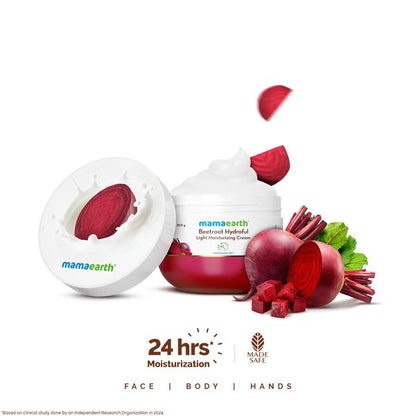 Mamaearth Beetroot Hydraful Moisturizing Cream, 200 GM