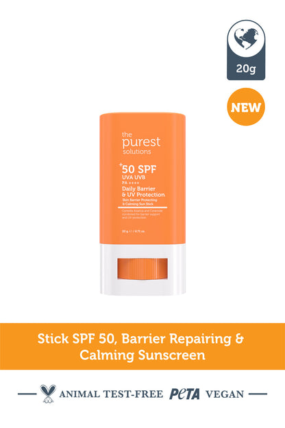The Purest Solutions Barrier Repairing and Soothing High Sun Protection Stick SPF 50, 17GM