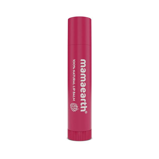 Mamaearth Nourishing Lip Balm 100% Natural With Vitamin E And Raspberry, 4 GM
