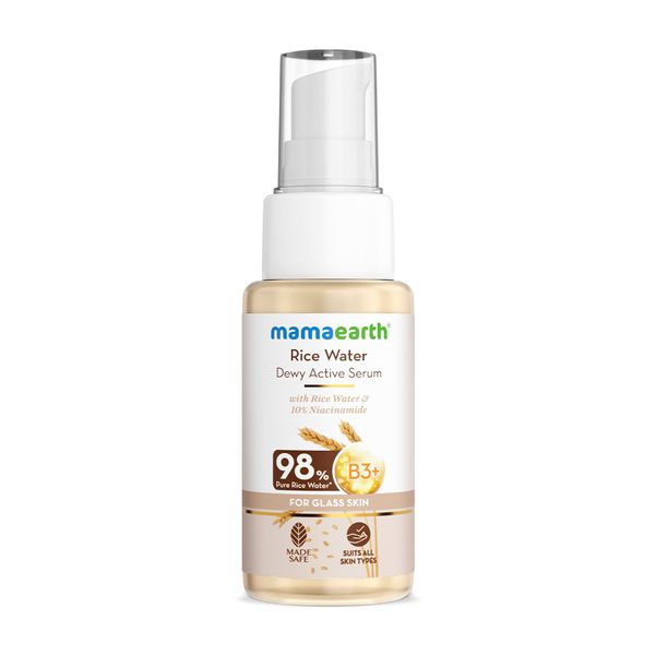Mamaearth Rice Water Dewy Active Serum With Rice Water & 10% Niacinamide, 50 ML