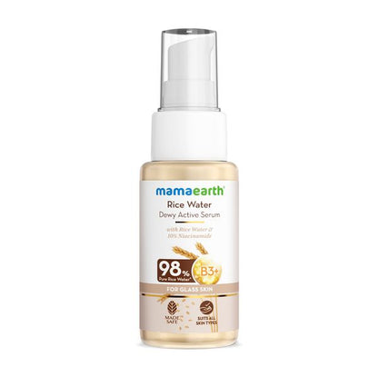 Mamaearth Rice Water Dewy Active Serum With Rice Water & 10% Niacinamide, 50 ML