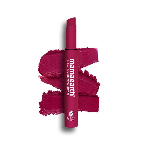Mamaearth Moisture Matte Long Stay Lipstick, 3 ML