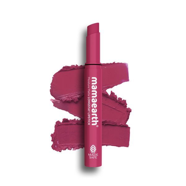 Mamaearth Moisture Matte Long Stay Lipstick, 3 ML