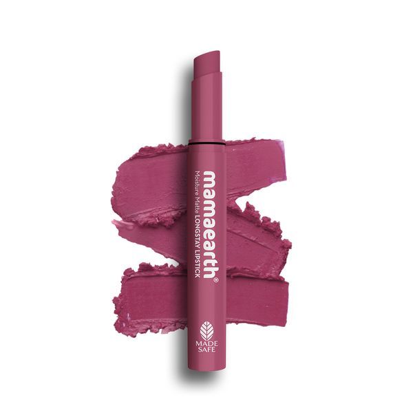 Mamaearth Moisture Matte Long Stay Lipstick, 3 ML