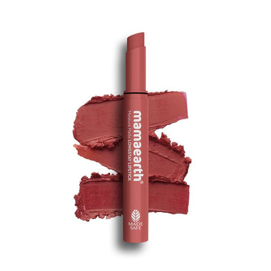 Mamaearth Moisture Matte Long Stay Lipstick, 3 ML