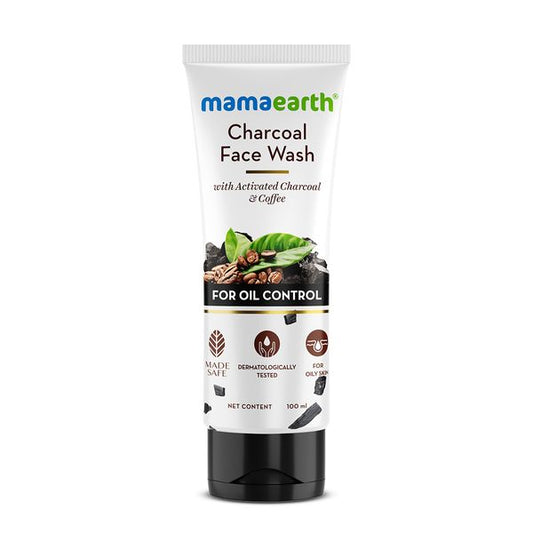 Mamaearth Charcoal Natural Face Wash for oil control and pollution defense, 100 ML