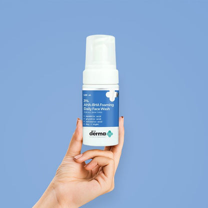 The Derma Co. AHA-BHA Foaming Facial Cleanser, 100 ML