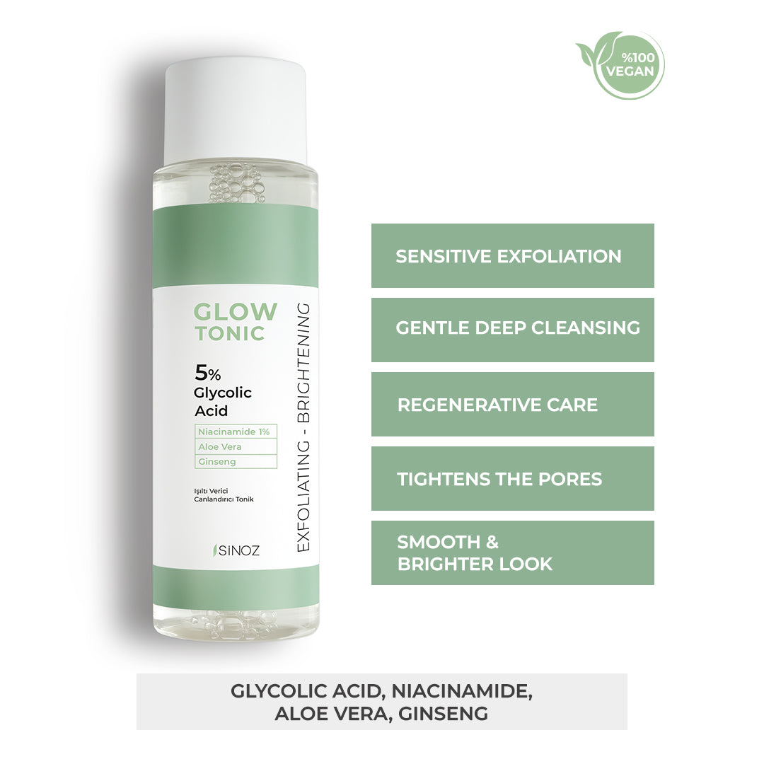 Sinoz Glow Tonic 5% Glycolic Acid, 200ML