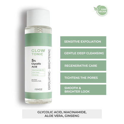 Sinoz Glow Tonic 5% Glycolic Acid, 200ML